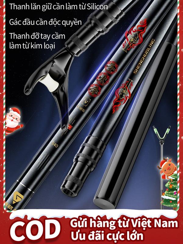 Senghuo Ling Hướng Dẫn Câu Cá Carbon Cao Hỗ Trợ Gió Cấu Trúc Ổn Định Gắn Cần Không Lắc