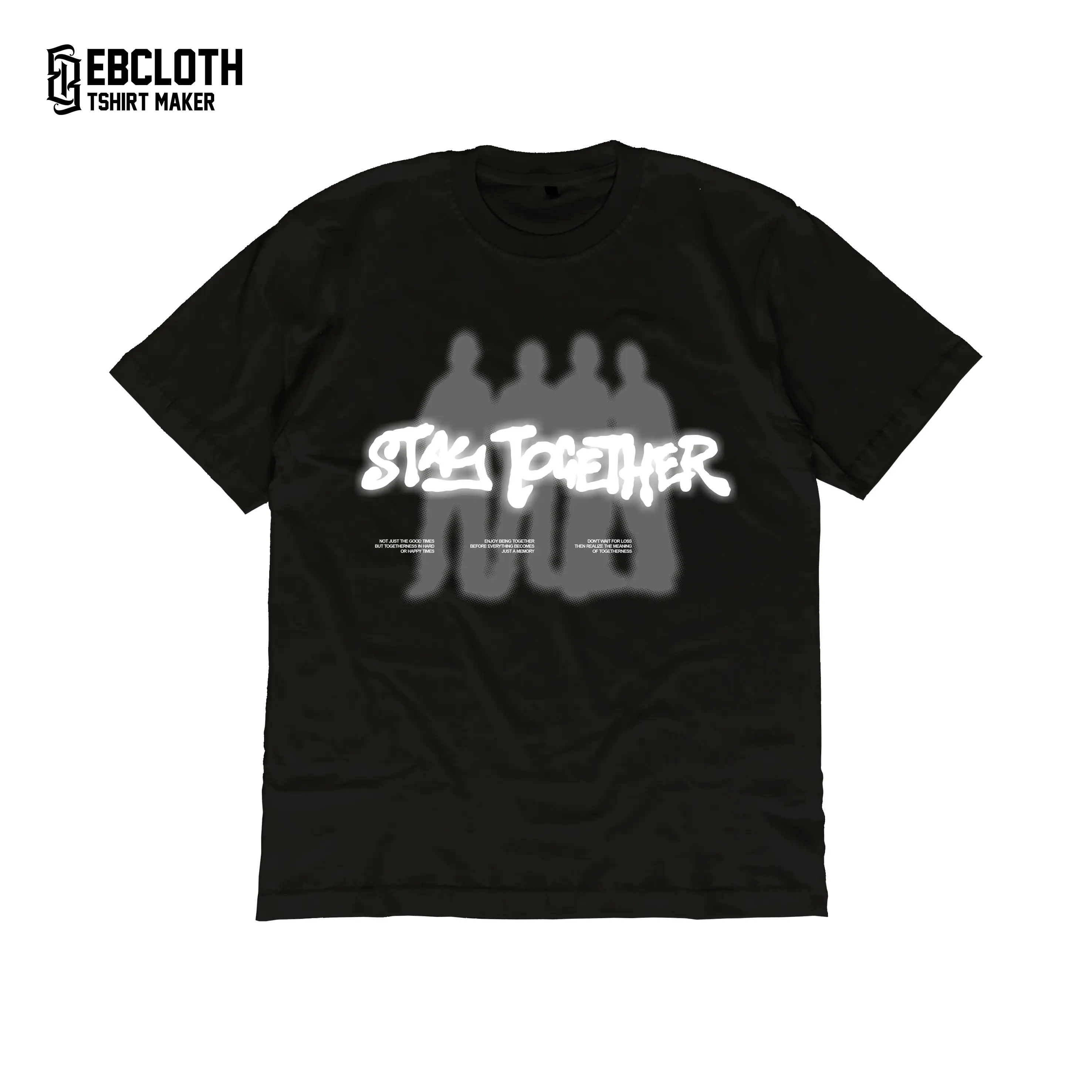 [EBCLOTH 025] STAY TOGETHER | KAOS STREETWEAR | KAOS REFLECTIVE | SABLON MENYALA | PREMIUM | Baju Distro Pria Katun Combed Keren Oblong Cowok