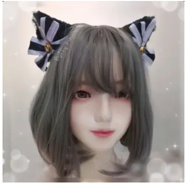 Bando kucing pita Loreng blaster HITAM PUTIH nekomimi cosplay gamer harajuku kawaii halloween party
