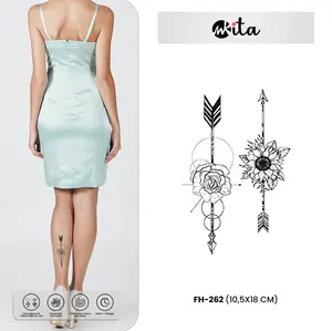 Tatto Temporer Semi Permanen Rose Mawar Tato Fruit Ink Mawar Pedang Tattoo Kupu Tahan Air