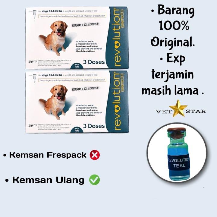 Ripack Revolution  Dog Teal   Original ( obta kutu anjing berat 20 - 40 kg 0
