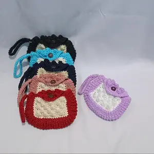 Dompet Rajut Koin Motif Bubble untuk Wanita - Kartu