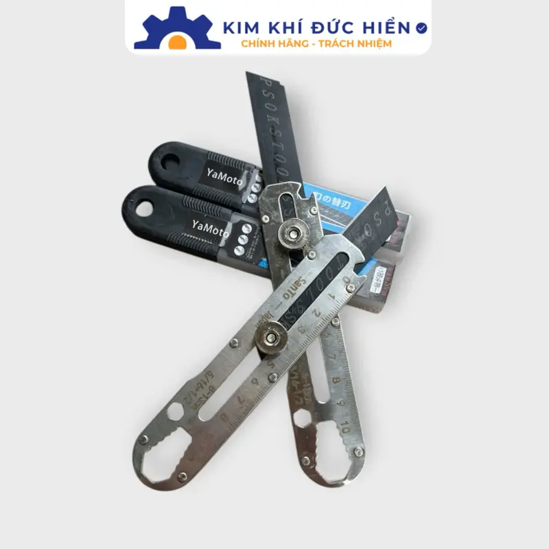 Bộ 2 Dao inox Tặng Kèm 2H Lữoi Dao Thép Sk5, Dao Rọc Giấy Inox, Dao Trổ Đa Năng, Rọc Alu Làm Quảng Cáo. Hàng Chất Lượng Giá Hợp Lí 4