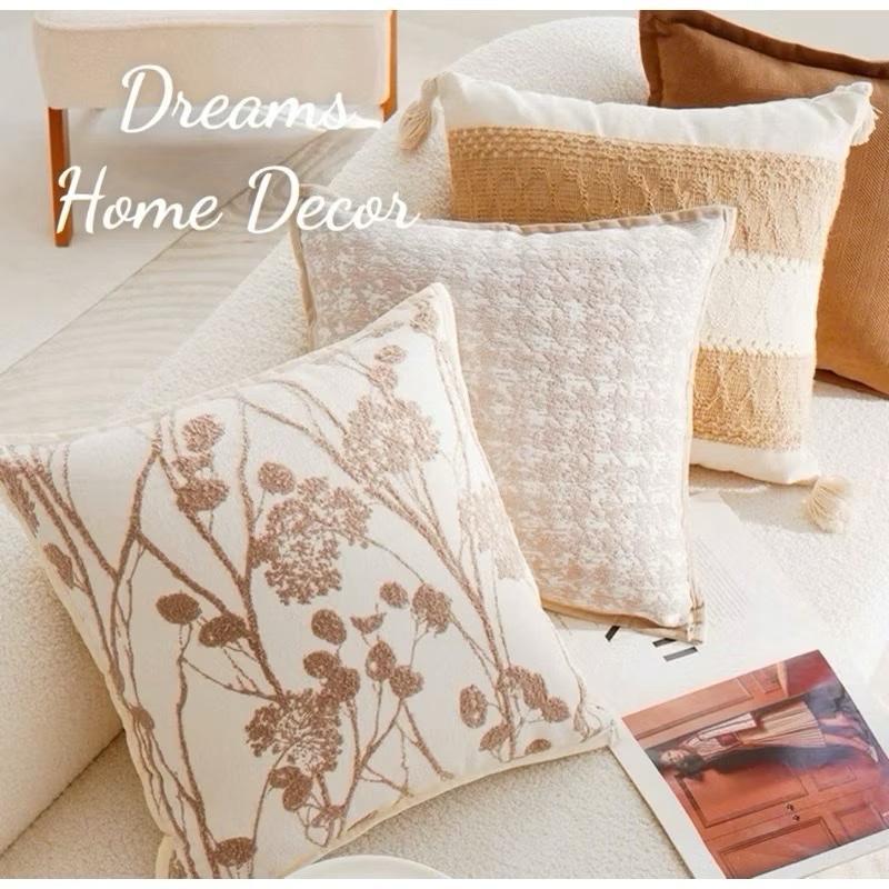  Gối Tựa Lưng Hoạ Tiết Tone Kaki Trang Trí Nhà Cửa Vỏ Áo Gối Sofa Decor Phòng Khách Hiện Đại Gối Giường Ngủ 