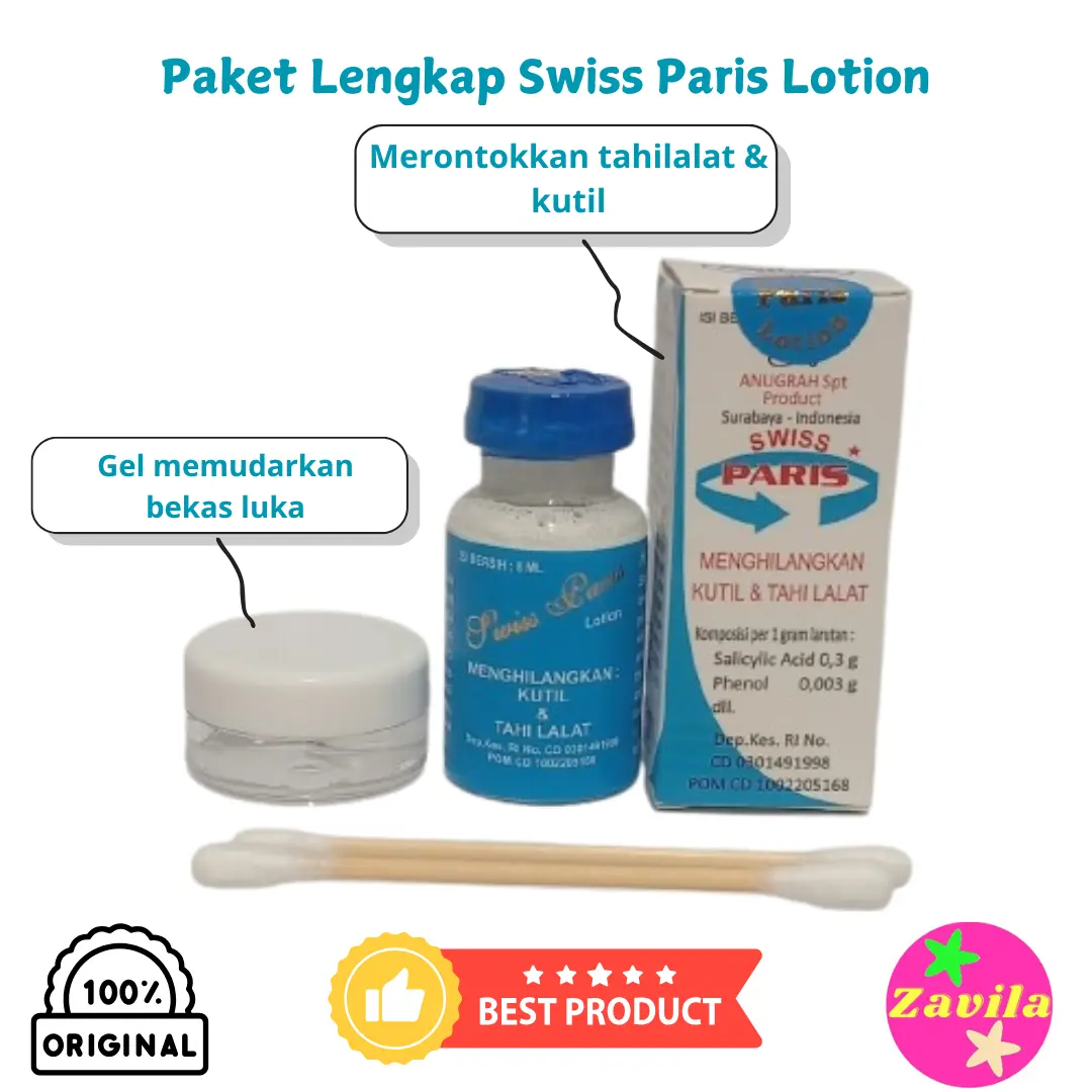 Swiss Paris Lotion Perontok Tahi lalat dan Kutil - Memudarkan Mengelupas