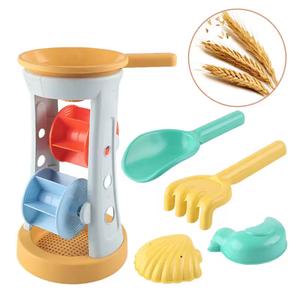 Eco friendly Seaside Beach Toys Set Kids' Outdoor Games Sand Hourglass Shovel Play Tools