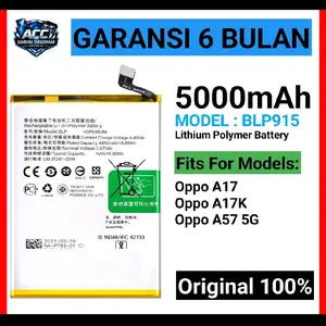 Baterai BLP915 For: Oppo A17 / Oppo A17Κ / Oppo A57 5G Battery Batrai Batre Original 100% Termurah
