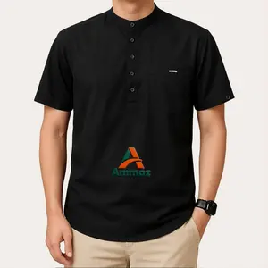 Ammaz Koko Kurta Premium Baju Pria Terbaru 2026 Lengan Pendek Katun Kekinian Desain Modern Nyaman untuk Cuaca Panas