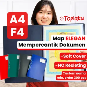 Clear Holder Map Dokumen ANTI AIR A4 F4 File Keeper Document Ijazah Tempat Berkas Display Book BESAR