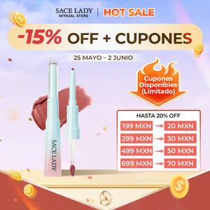 Hot Sale SACE LADY 2 en 1 Lip Cream Booster – Labial Mate Suave para Labios, Larga Duración y a Prueba de Transferencias