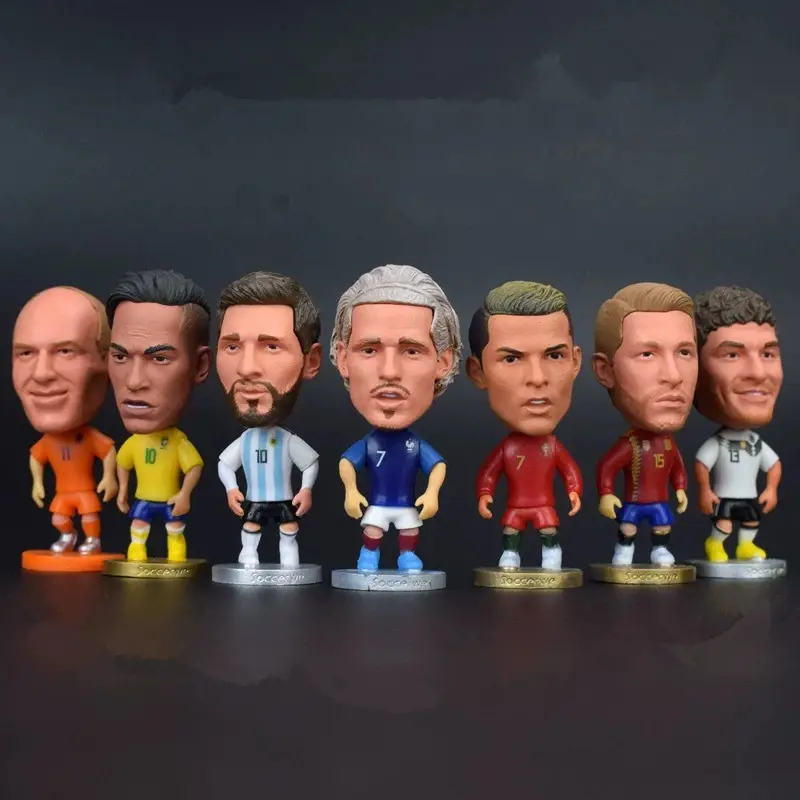 Brazil, Argentina, National football team player Figures Doll Lionel Messi  Ronald Neymar Mbappé Dolls collect souvenirs