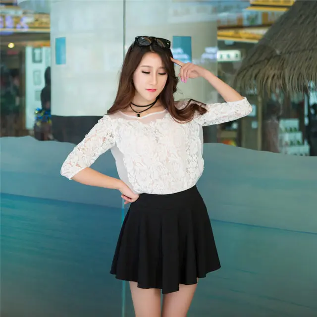 rok pendek/rok pendek wanita/rok senam pendek/rok wanita terbaru/rok korea Formal Panjang Scuba Variasi Santai Mini 0