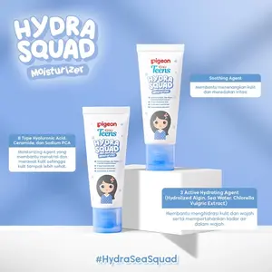 Pigeon Teens Hydra Squad Moisturizer 20ml & 50ml | Skincare Remaja | Ekstra Melembapkan | Hyaluronic Acid & Witch Hazel