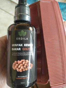 Product Review of Minyak Kemiri bakar murni Erdila penumbuh rambut 100% PURE ORIGINAL Menebalkan Menumbuhkan from S**A S**E 🌟** 0
