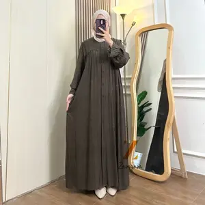 AURA DRESS RAYON GAMIS SALUR LENGAN BALON