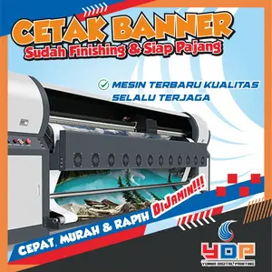 Cetak Spanduk/ Print Banner/ Baliho Printer Large Format Outdoor, Cepat Murah Berkualitas Highres - Flexi 280gsm