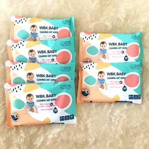 Baby Tissu Basah Bayi Pure Water Tanpa Alkohol dan Wangi Paket 5 Bungkus Per Pack Isi 80 Lembar Aman untuk Bayi COD Wipes Tisu Tissue Mengandung Pewangi Tidak Pembersih Sekali Pakai Lembut tisubaby kodomo