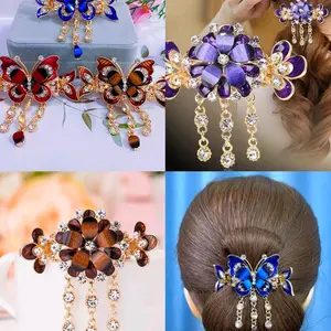 JEPITAN RETRO JUNTAI GAYA KOREA TERSEDIA BANYAK WARNA DAN MOTIF