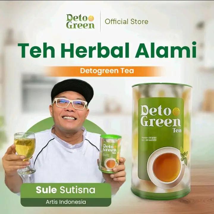 KEMASAN BARU VIRAL!! Deto Green Teh Hijau Celup Herbal Alami Kesehatan Sistem Perncernaan Untuk Membersihkan Usus Kotor Asli Original Air Tea Honey Peach 0