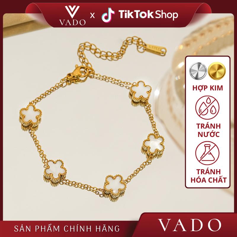 [PHỤ - HOA NHỎ ] Lắc Tay Bông Hoa 5 Cánh Nhỏ Size 9MM -  Chất Liệu Hợp Kim - L38 + L30