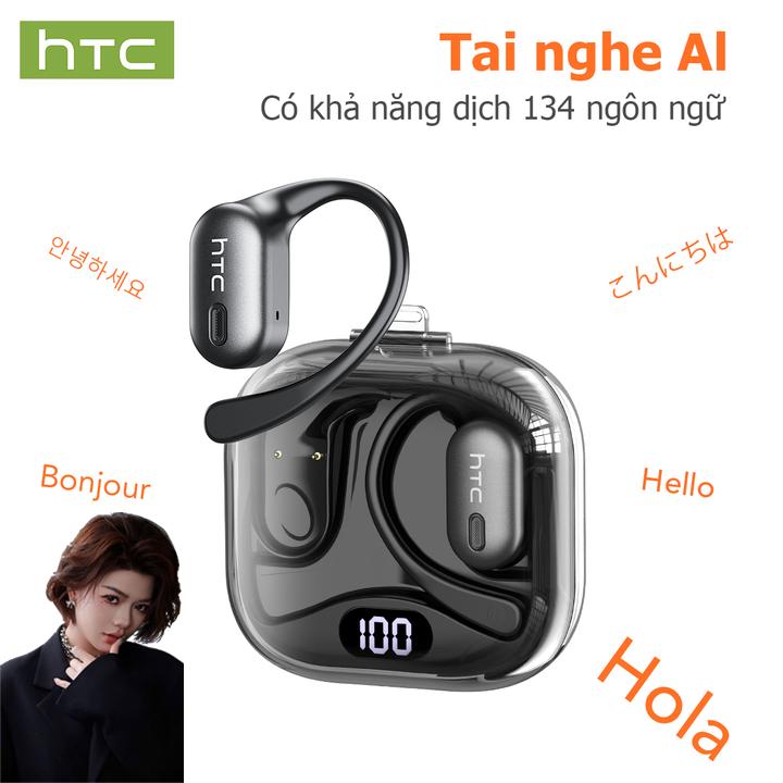Tai nghe HTC NE08-AI, Phiên bản AI, Phiên dịch thời gian thực trong 134 ngôn ngữ, Dịch song ngữ với phụ đề video ngắn, Phiên dịch đồng thời, OWS thông minh, Chất lượng âm thanh HiFi, Gọi HD, Chống thấm nước, [Liên kết độc quyền cho dauchinavlog]
