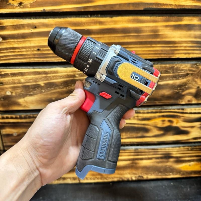  Thân Máy Khoan THPRO pin 10ly chân pin phổ thông 4CELL có móc INOX động cơ không chổi than đầu kẹp Autolock 