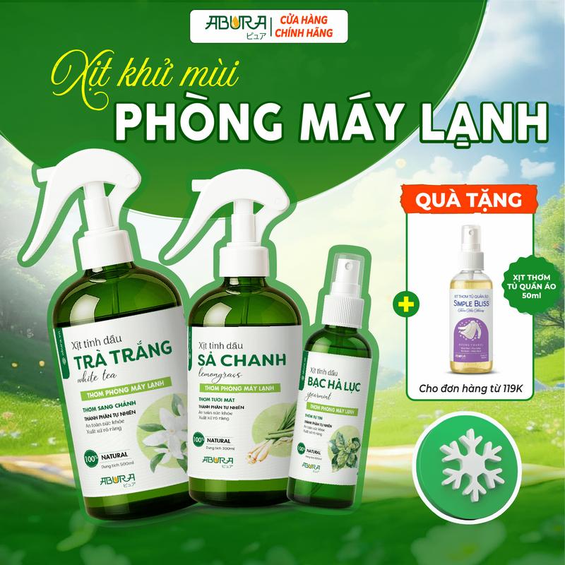  Chai Xịt Tinh Dầu Xông Khử Mùi Phòng Máy Lạnh Thơm Phòng Ngủ ABURA 100ml 300ml 500ml Khử Mùi Ẩm Mốc Dầu Thơm Phòng Dầu Thơm xịt  thoáng nước  xịt 