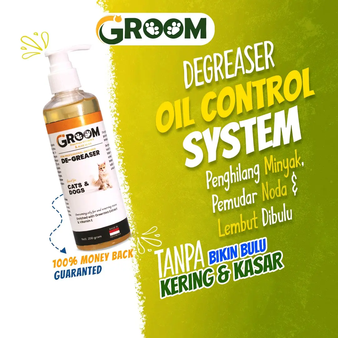 Groom degreaser shampoo 250ml