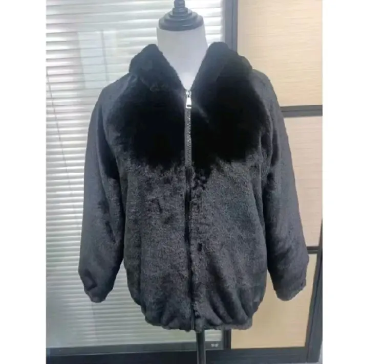 jaket bulu sherpa wanita flufy hangat tebal our color korean style import aw Dewasa Remaja Lembut Oversize Panjang Zipper 8