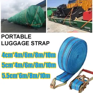 Rachet tie Down 4 cm X6M/8M/10M 5CMx 6M/8M/10MTali pengikat barang di motor/Trackbelt/Sabuk truk/Tail pengikat barang /Lashing track/Tali motor pengikat baran/ikat/Webbing cargo lashing belt/Tali karet pengikat barang/Trek belt