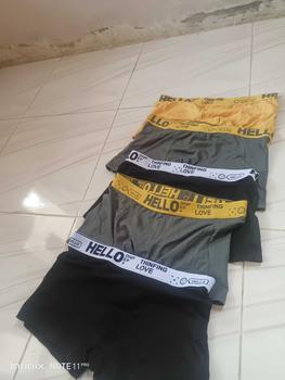 Product Review of Yooyi Boxer Celana Dalam Pria Dewasa Fashion Men Hello On Me Cook High Quality Remaja Jumbo Sampan Katun Bahan Adem Lembut 3XL 4XL 018 boxer  priamurah from R**d ** S**n 1