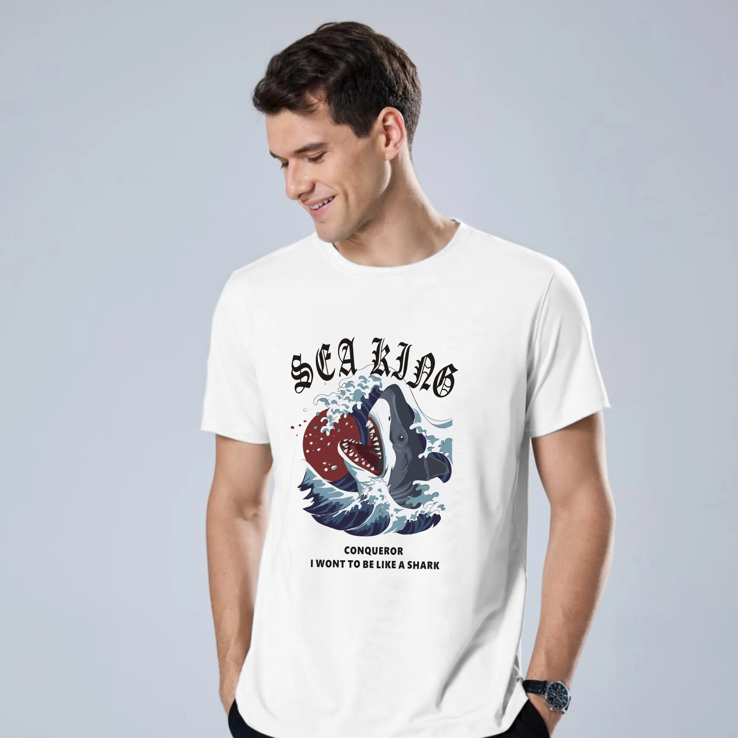 San paulo Funny Shark Pun Shark Lover Japanese Art Premium T-Shirt
