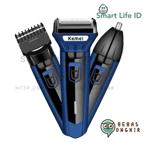Kemei KM-6330 Alat Cukur Rambut Jenggot Kumis Bulu Hidung Shaver Multifungsi Hair Clipper KM 6330