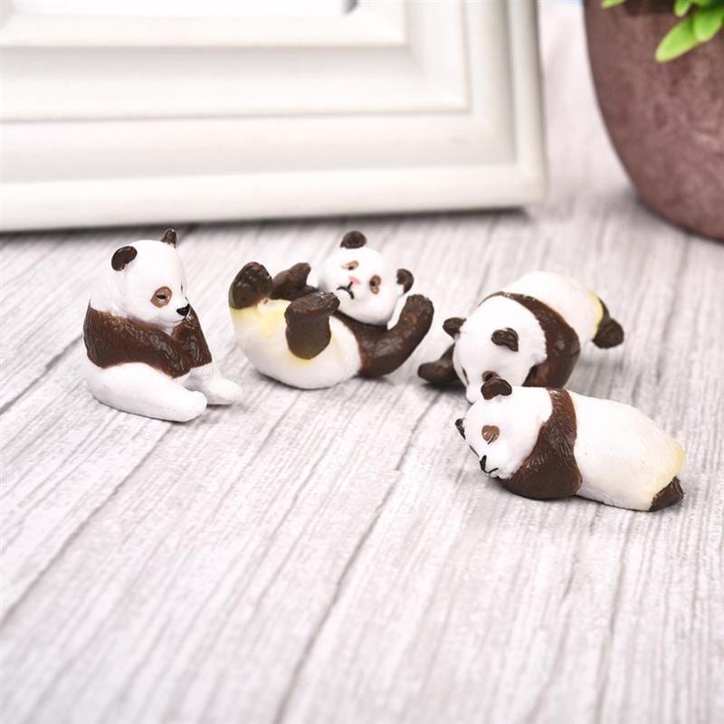 Product Introduction of Tượng Gấu Trúc 2 Màu, Tự Làm, Cảnh Quan Siêu Nhỏ, Gấu Trúc Thu Nhỏ, Đồ Trang Trí Vườn Làm Bằng Tay Cho Mọng Nước 11