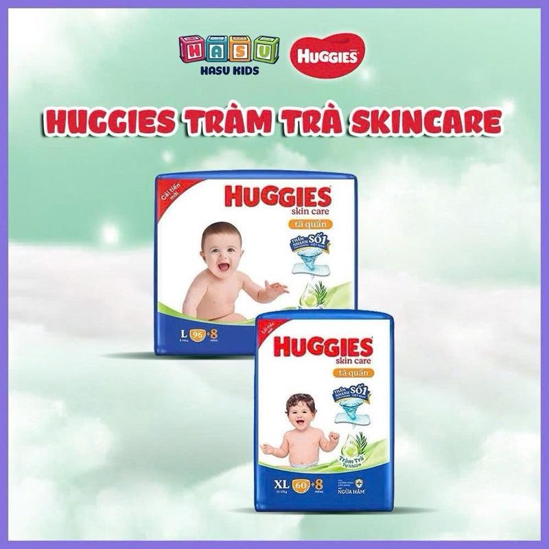 Tã Bỉm Quần Huggies Skin Care Tràm Trà Túi Lớn size M106 L104 XL88 XXL80 XXXL28.