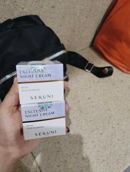 Product Review of Seruni Exclusive Night Cream wajah acid facial  Hyaluronic Niacinamide Mencerahkan Pelembab from L**a 0