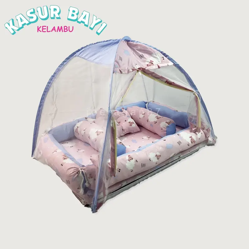 Kasur Kelambu Bayi set bantal guling | Kasur bayi | Kasur baby newborn | Set kasur bayi kelambu | Perlengkapan bayi | Kado bayi | Kasur bayi empuk | Alas tidur bayi 8