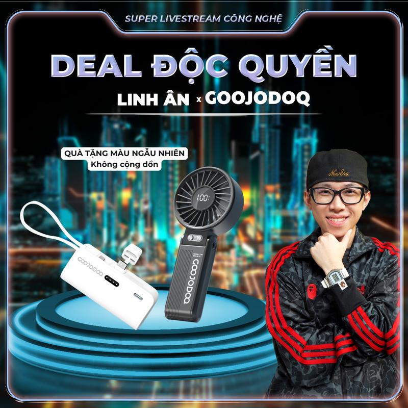 【GOOJODOQ x Linhan  QUẠT CẦM TAY- SẠC MINI. LÀM MÁT SIÊU TỐC TIỆN LỢI Phụ Kiện Mobile Usb PHÙ HỢP   LÀM QUÀ TẾT, QUÀ CHO NGƯỜI YÊU