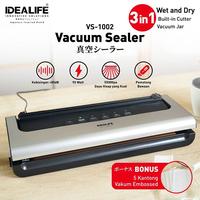 Gambar IDEALIFE - 2in1 Wet And Dry Vacuum Sealer – 2in1 Pembungkus Vacuum Kering Dan Basah - VS-1002 dari IDEALIFE ONLINE STORE Kota Administrasi Jakarta Utara 1 Tokopedia