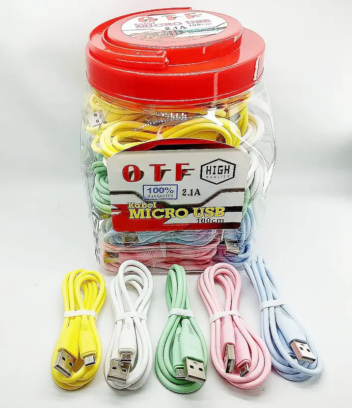 Kabel Data OTF Macaron Micro USB  2.4A High Quality 1