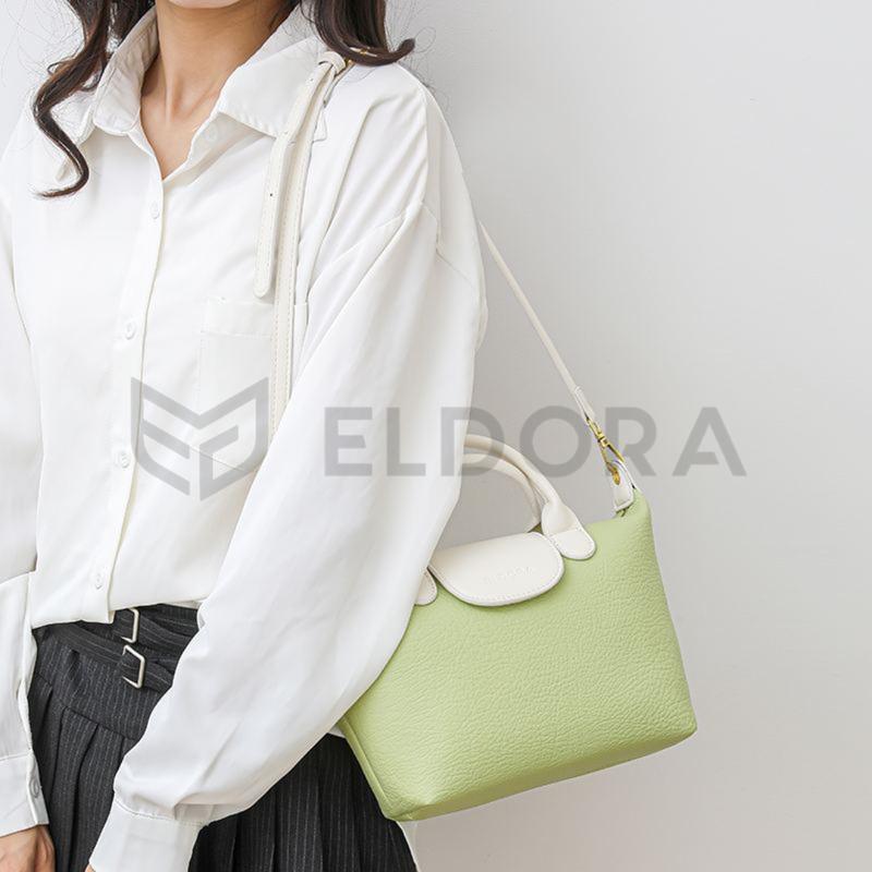 ELDORA Hanna Tas Tangan Sling Bag Hitam Polos Wanita 4