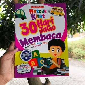 Buku Metode Kilat 30 Hari Jago Membaca Untuk Pra Tk, Tk & Pra SD Ukuran A4 ( 21*29 ) cm