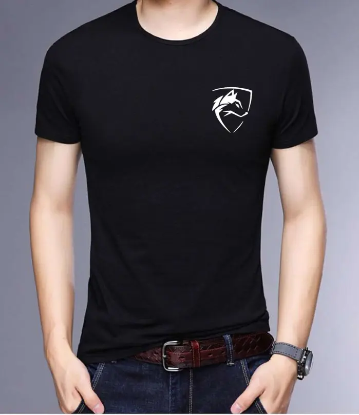 Kaos Pria Serigala Atasan Baju Cowo Oblong Distro Lengan Pendek Tshirt Man Pakaian Laki Laki Hitam Putih COD kaos