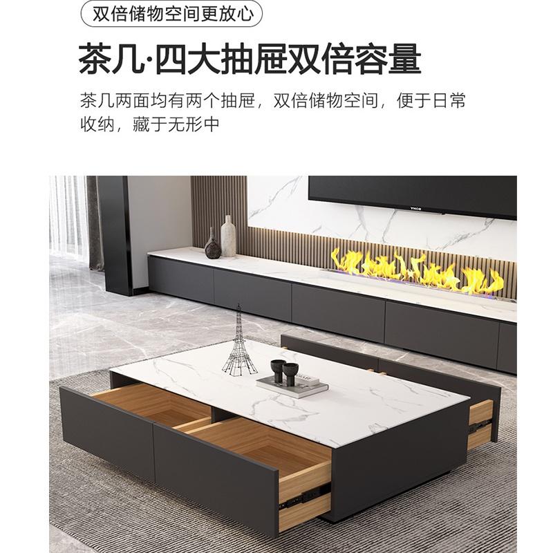 TV Console((Free Install&Delivery)【DSGH】Sintered Stone TV Cabinet Living Room 4