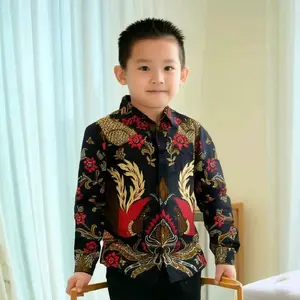 Kemeja Batik Anak Laki-Laki Batik Anak Cowok Fashion untuk Tampilan Eksklusif Anak Laki-Laki