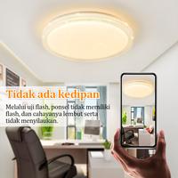 Gambar COD Lampu Plafon Minimalis Modern LED Bulat 36/48Watt Ruang Tamu Lampu Plafon 3 Warna Kristal Remote - 40*40C-MDua lapisa dari GOGEOUS Lampu Shop Kab. Tangerang 4 Tokopedia