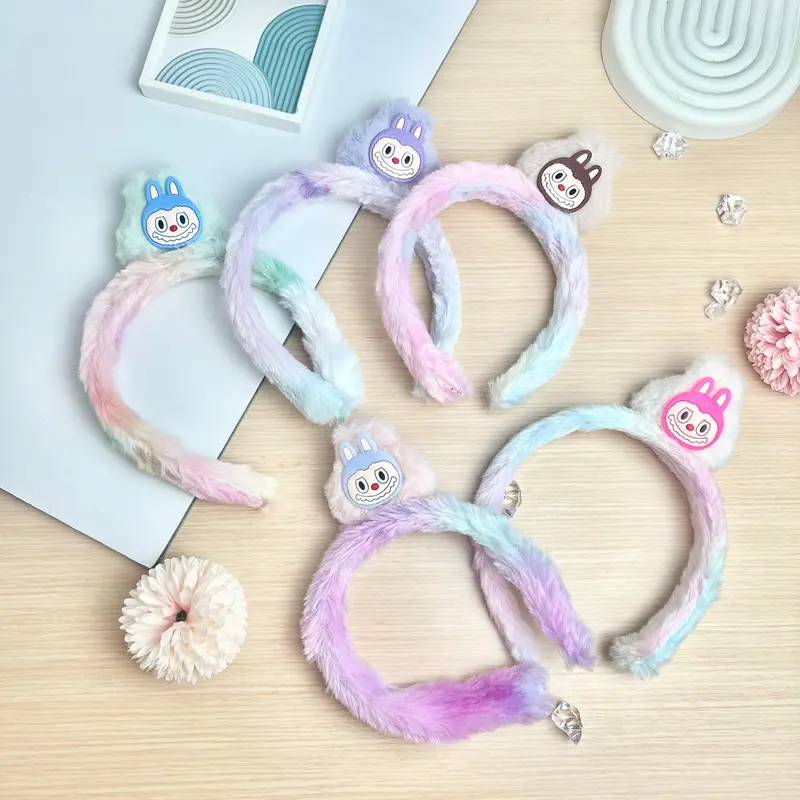 MJ - bando labubu rainbow premium kepala, bando viral labubu Headbands 2