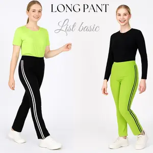 LIST GARIS Celana Panjang Olahraga Motif Samping Garis Dua Bawahan Training Senam Aerobik Zumba Elastis Serap Keringat Sport Outdoor New Collection Bahan Adem Dan Elastis