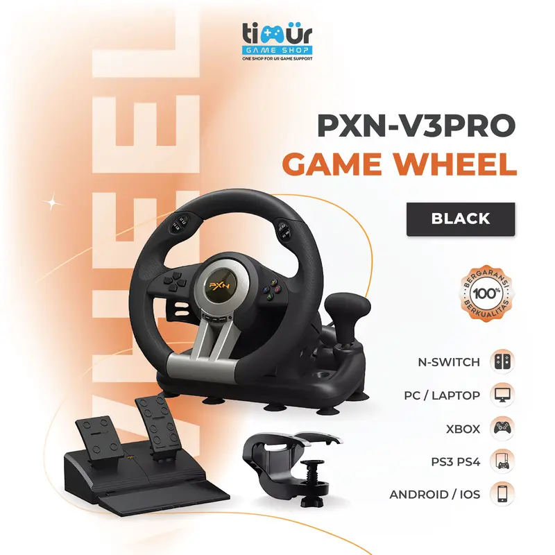 PXN V3 Pro Steering Wheel Racing Stir Setir PS3 PS4 PS5 PC Switch 7