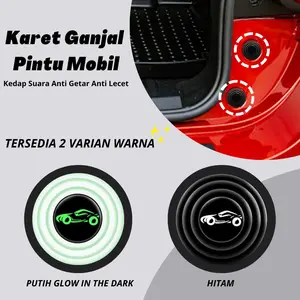 Stiker Karet Silicon Pintu Mobil Anti Benturan Getaran Kedap Suara